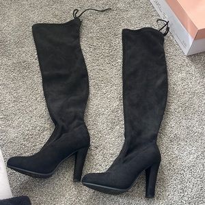Suede High Heel Boots